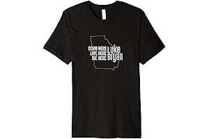 Luke Bryan - Born Here Live Here Die Here Georgia Premium T-Shirt