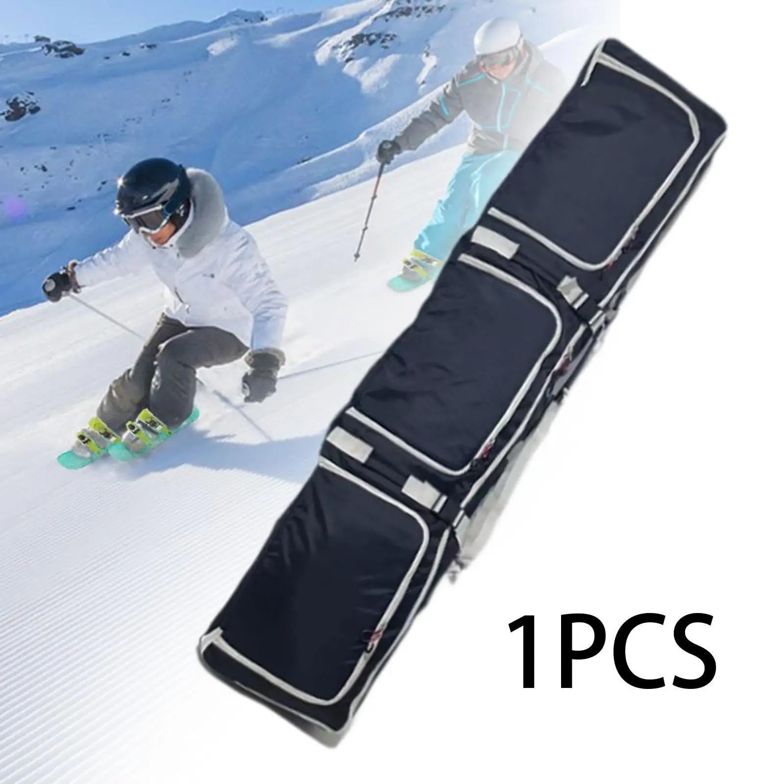 Borsa per il trasporto di sci e snowboard con tracolla imbottita regolabile