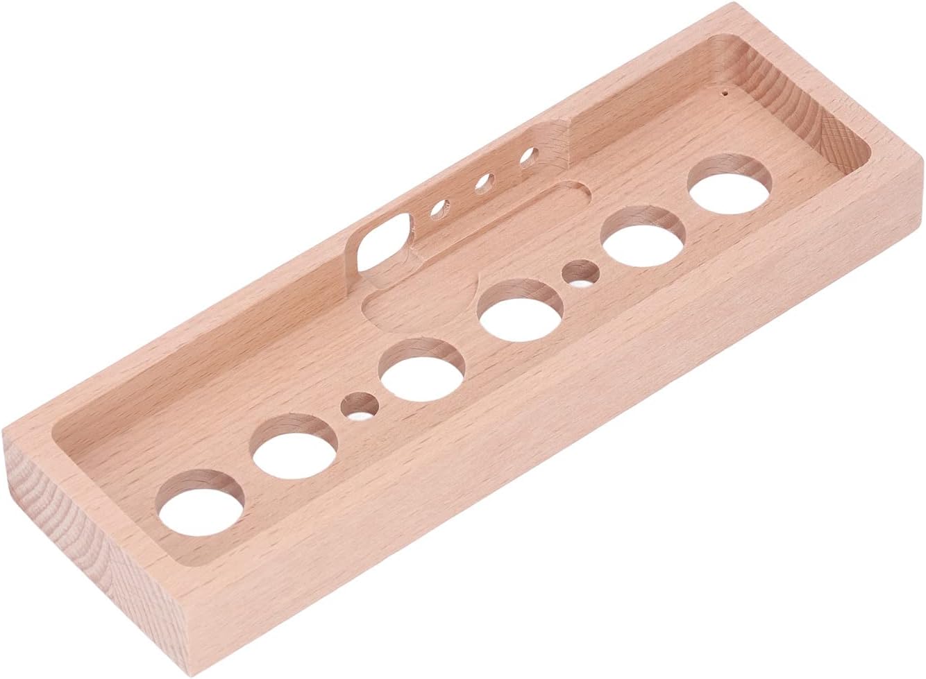 DIY IN14 Glow Tube Clock Kit with Oak Wood Enclosure, Replacement Parts for IN14 Tube Clock Assembly