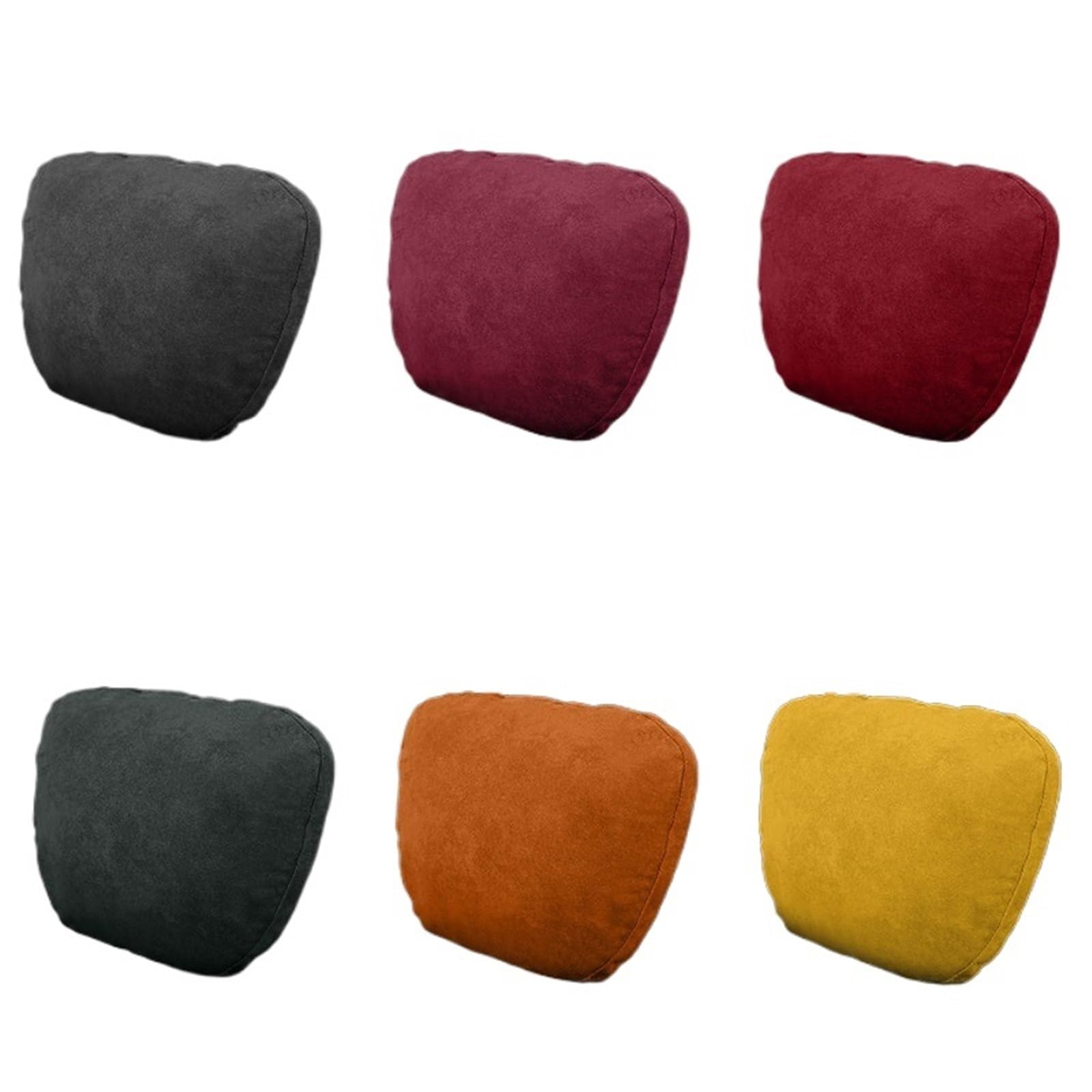 Cuscino Poggiatesta Auto Adatto per poggiatesta per auto, cuscino per seggiolino auto, cuscino per collo, seggiolino auto, collo della colonna vertebrale cervicale(2 yellow)