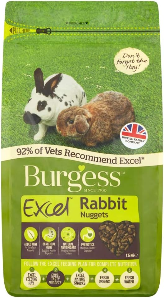 Burgess Excel Rabbit Nuggets 1.5kg