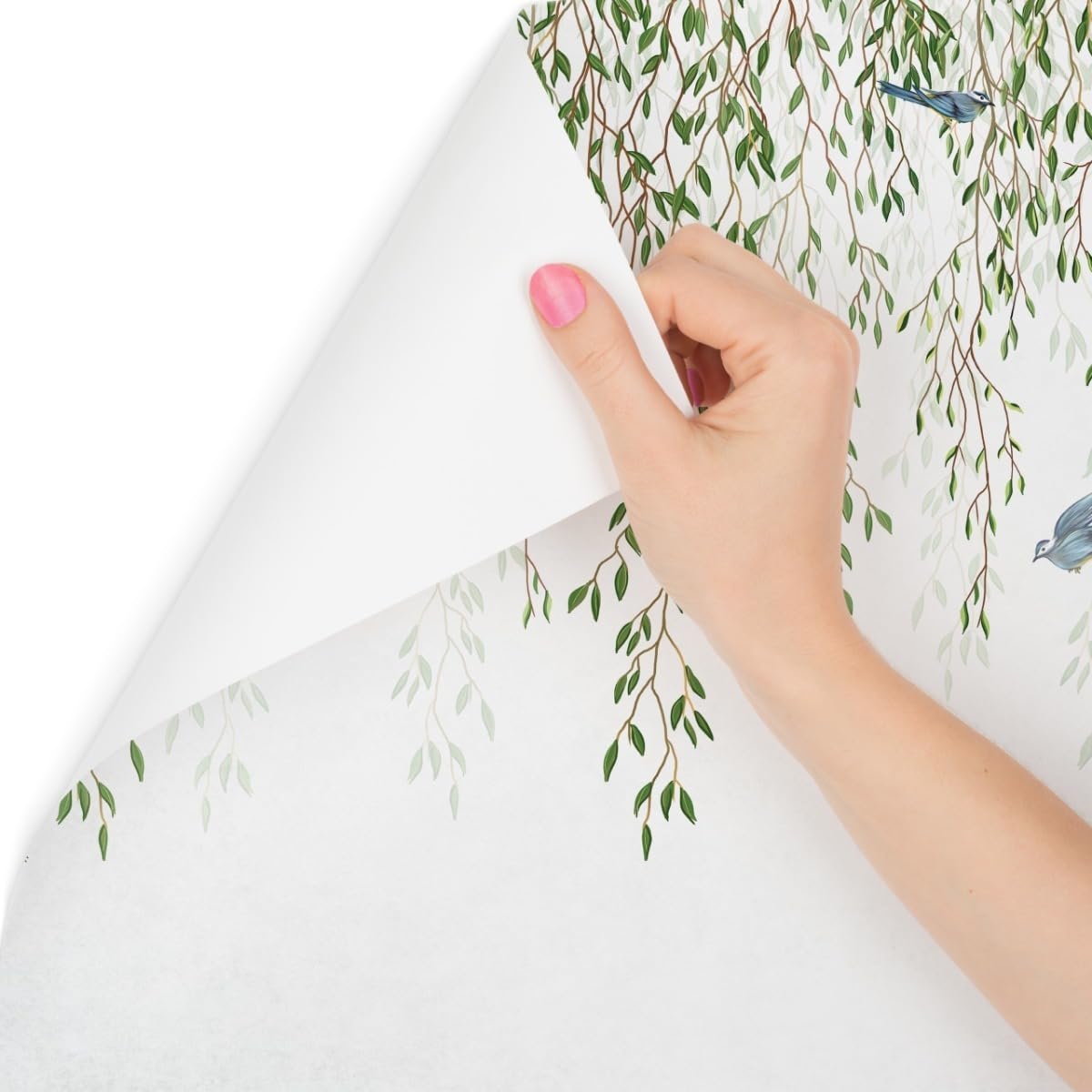 Muralo Papel Pintado en TNT 3D, Hojas - 460x300 cm