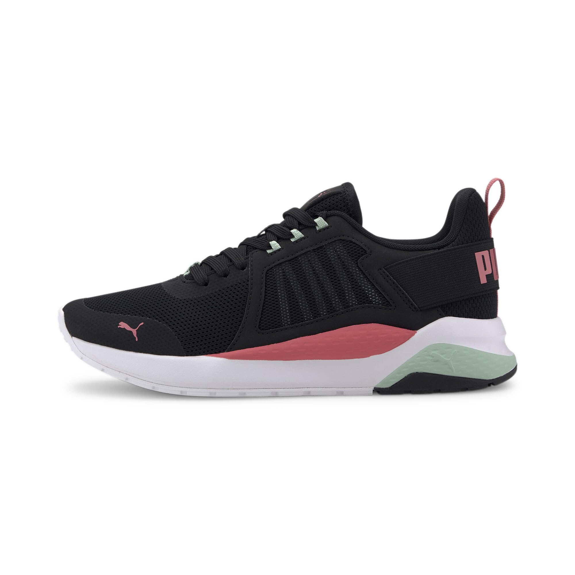 PUMA Unisex Low-Top Sneakers, Black Black Sun Kissed Coral Mist Green 06, 8 US Men