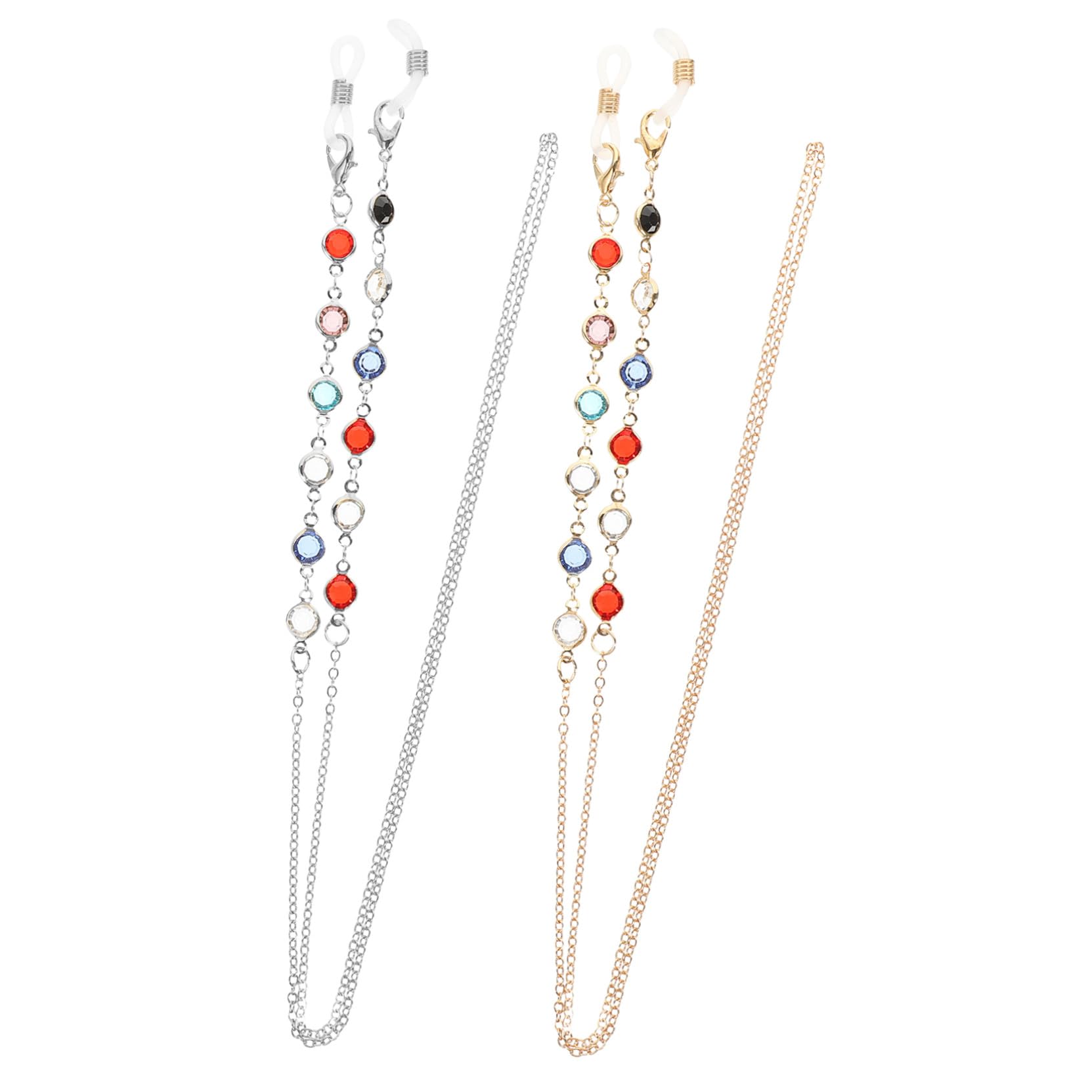 Ipetboom Cadena De Gafas Cable Gafas De Sol Para Mujer Cadena De Anteojos Accesorios Moda Cadena Para Colgar Gafas En El Cuello Collar De Máscara Gel De Sílice