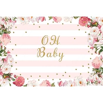 pink baby shower flowers