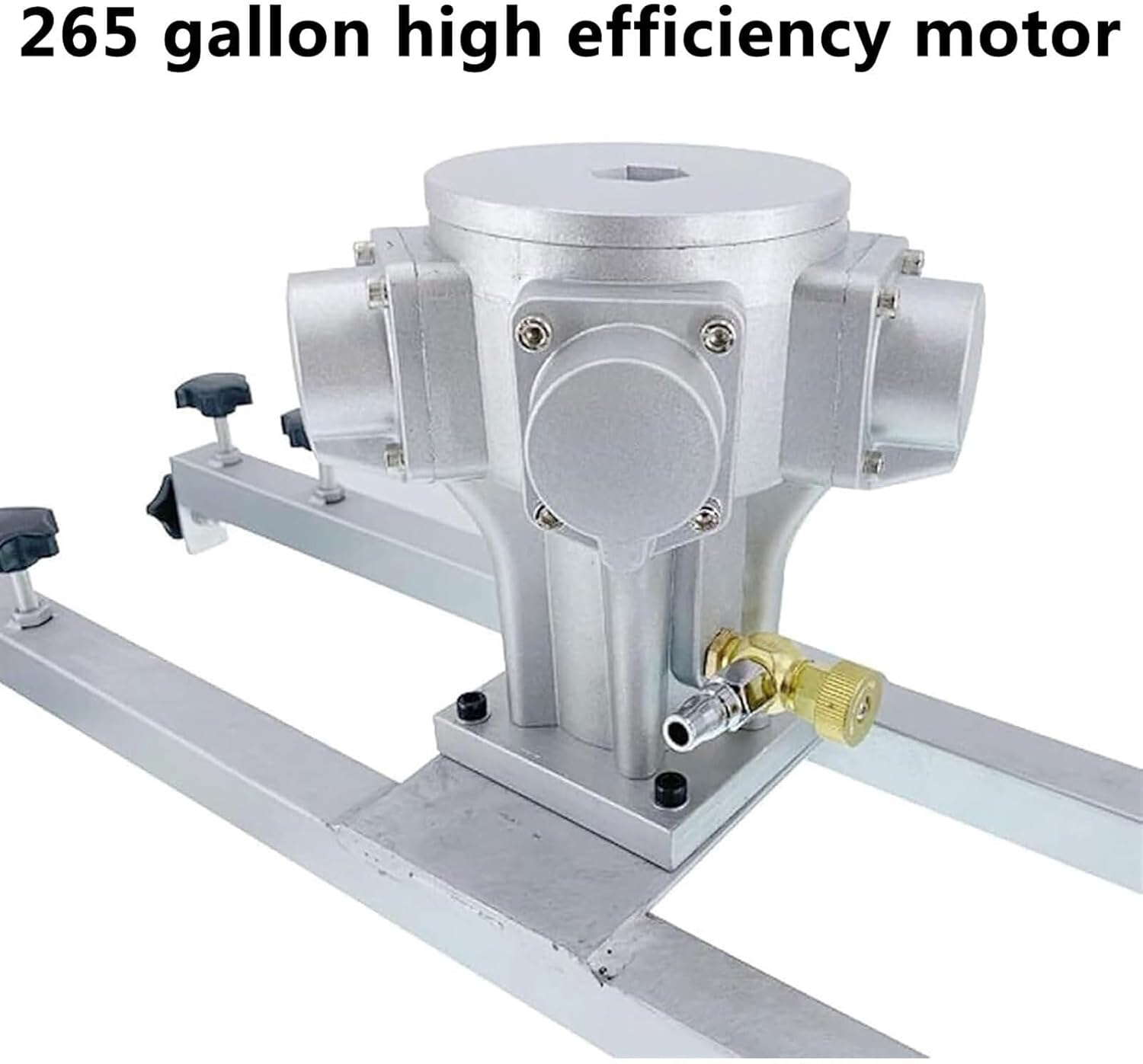 265 Gallons Air Agitator for IBC Tank, 1 Ton/1000L Pneumatic Paint Mixer with Stainless Steel Folding Impeller, 73-150CM Crossbar Adjustment, for Ink Dissolver