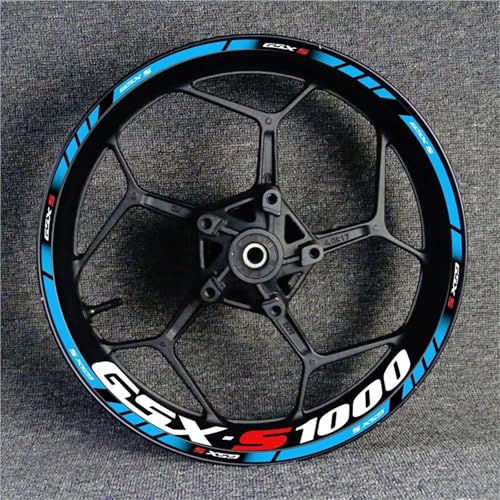 �z�C�[���n�u�X�e�b�J�[ �f�J�[�� �ɓK������X�Y�L GSXS1000 GSX-S 1000 GSXS/1000/R/S1000/S �p �o�C�N���˃f�J�[�� �X�g���C�v �����X�e�b�J�[ �o�C�N�p�z�C�[�������X�e�b�J�[ �����X�e�b�J�[�Z�b�g(�J���[9)