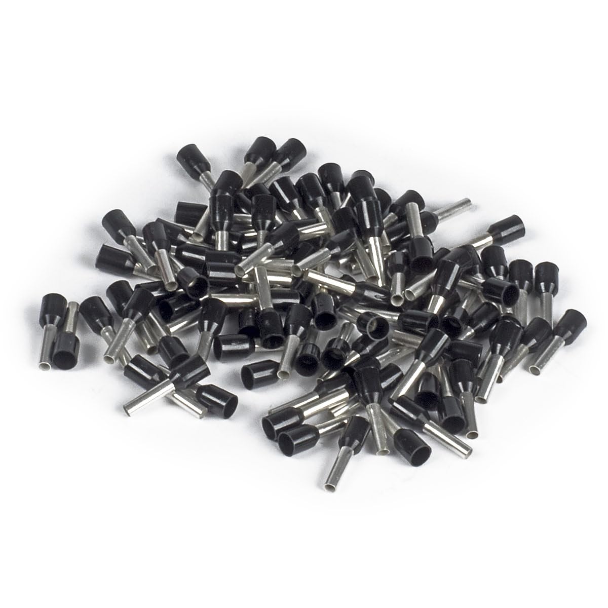ERKO cable terminals 100 pieces, conductor cross section 1.5mm2, length 10mm, professional cable lugs made of galvanized copper with polyamide insulation