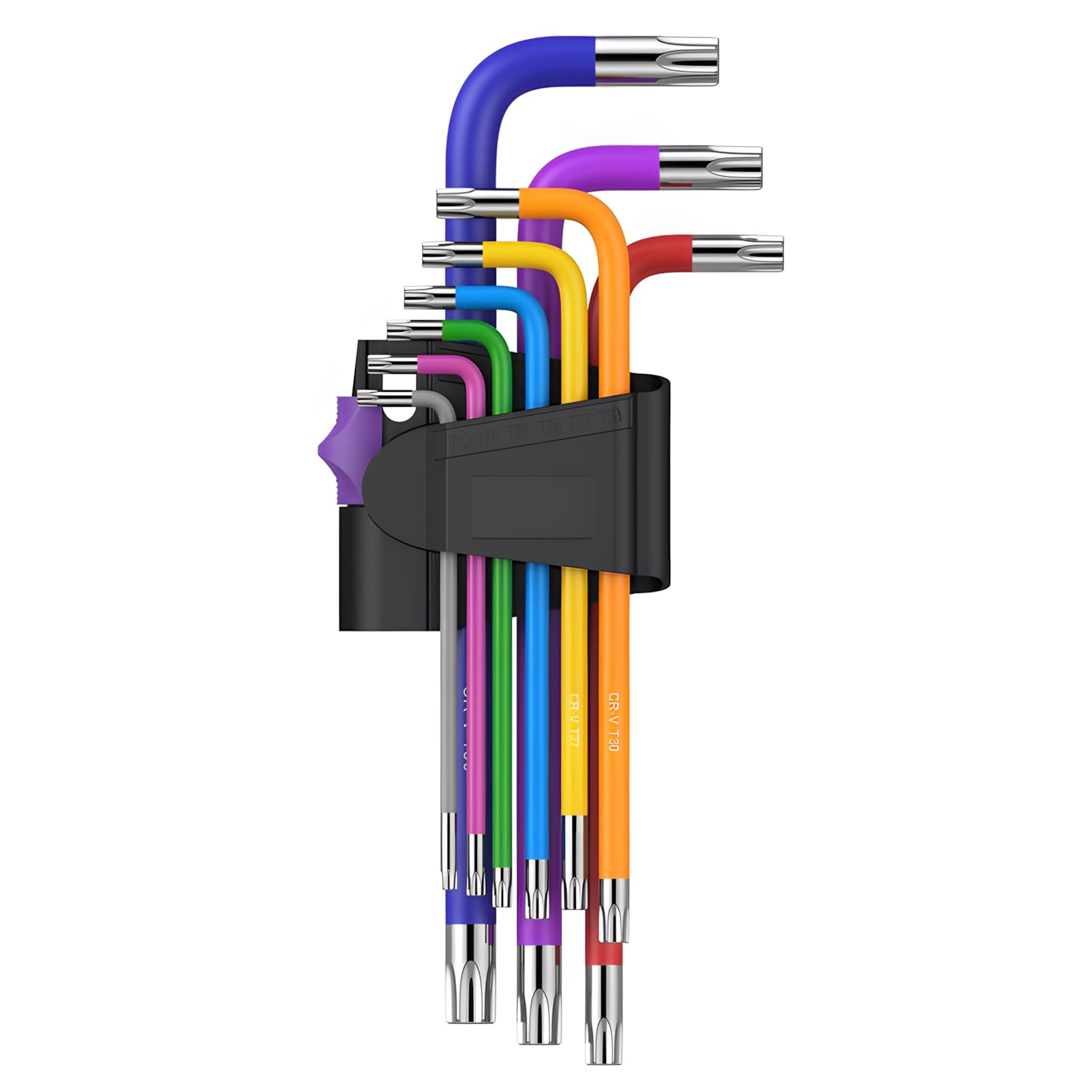 DOETYD 9PCS Torx Key Set - Multi Colour Coded Star Hex Key Set (Sizes T10-T50), Torx Allen Key Set for Bicycle Repair, Furniture Assembly, Appliance Repair & Household DIY