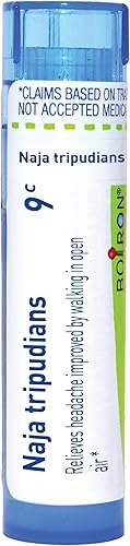 Boiron Naja Tripudians 9C Medicina homeopática para dolores de cabeza, 80 pellets