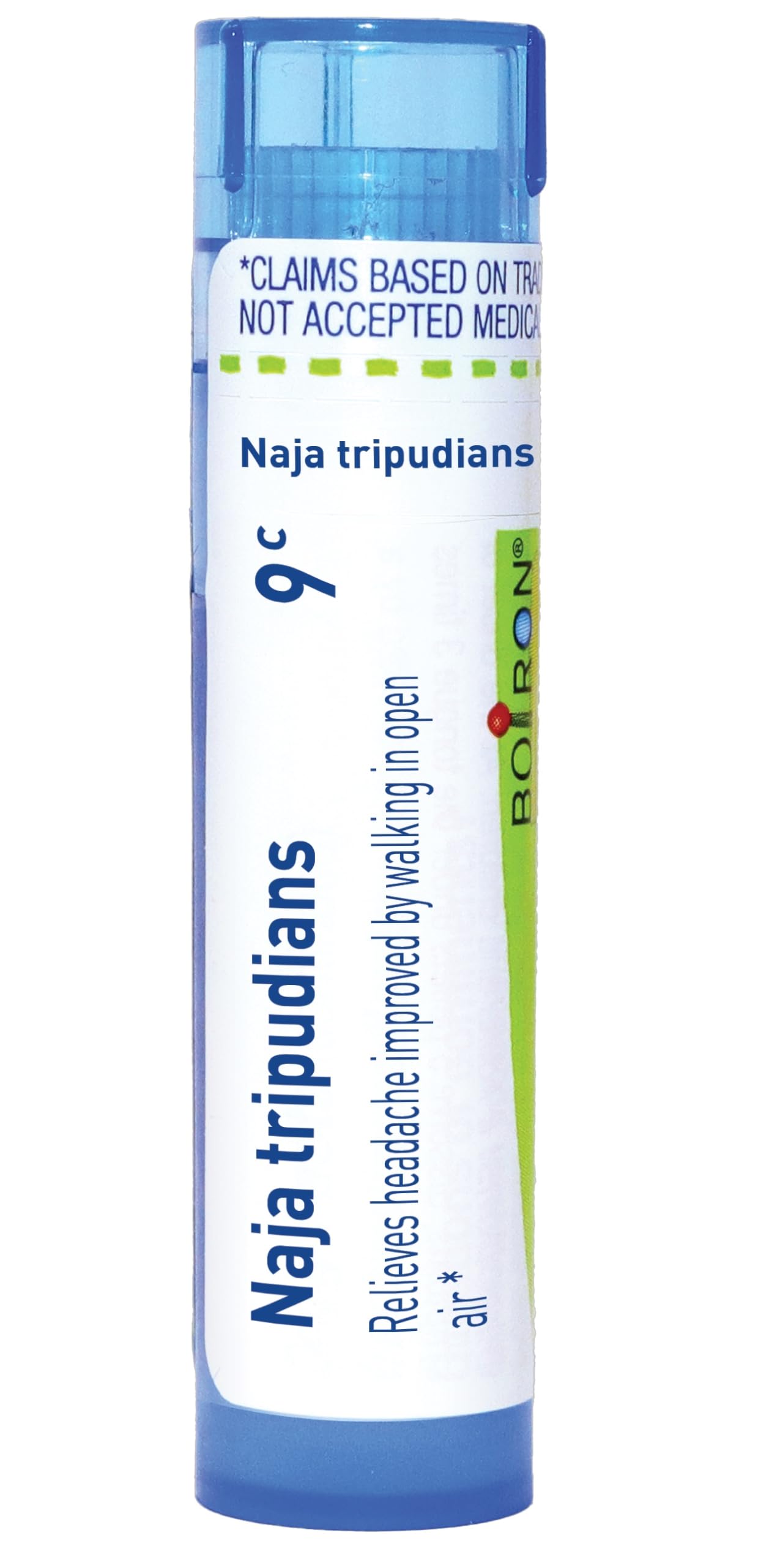 Boiron Naja Tripudians 9C Homeopathic Medicine for Headaches - 80 Pellets