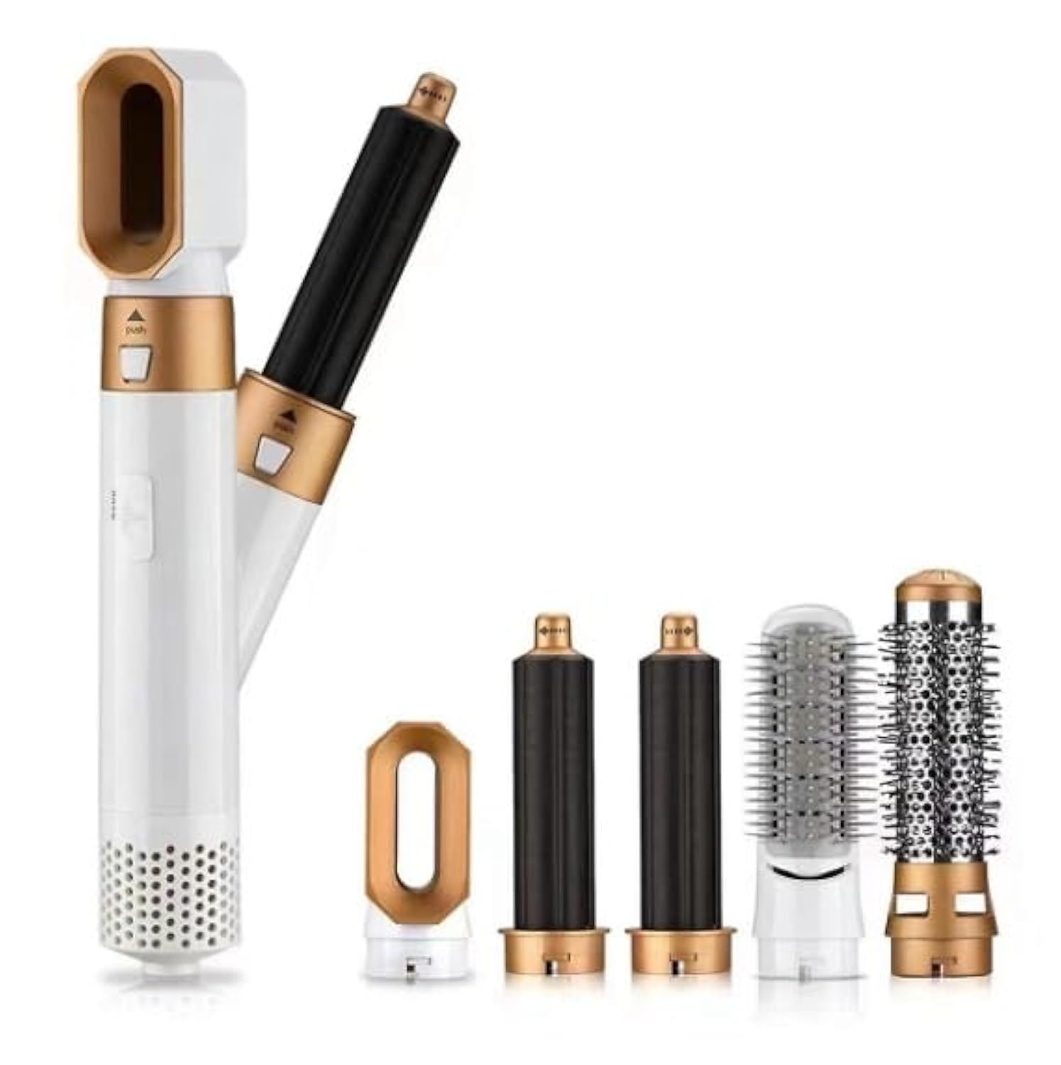 Hair Styler 5 In 1 | High-Performance Hair Dryer, Hot Air Brush, Hair Styler, Volumizer, and Negative Ion Generator.أسلوب مثبت الشعر