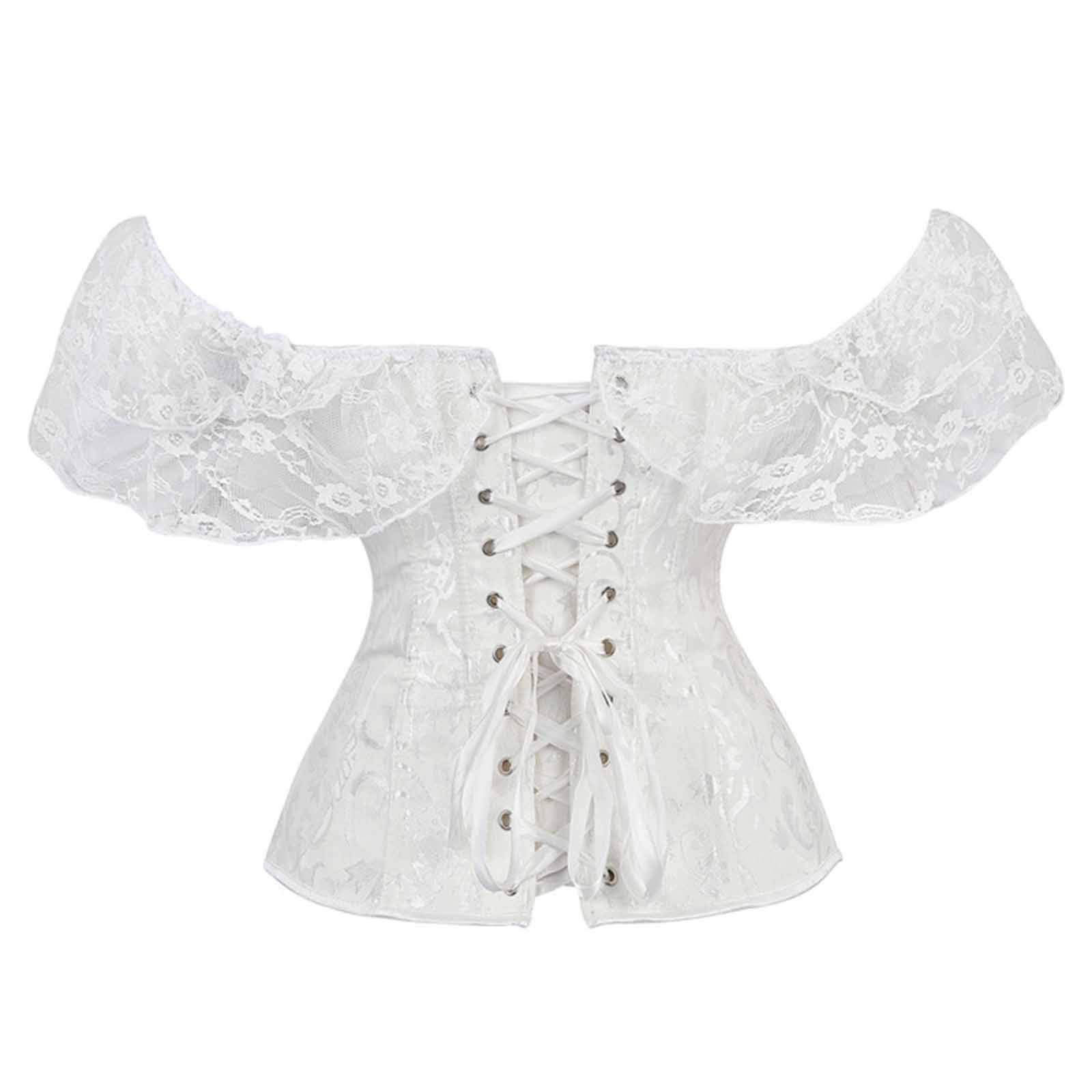 MIHAYOMIHAYO Womens Bustiers & Corsets Women'S Boned Corset Top Fancy Dress Plus Size S-6xl Bustiers Corsets CorséS Bustiers Kindergarten Valentines Class Gifts