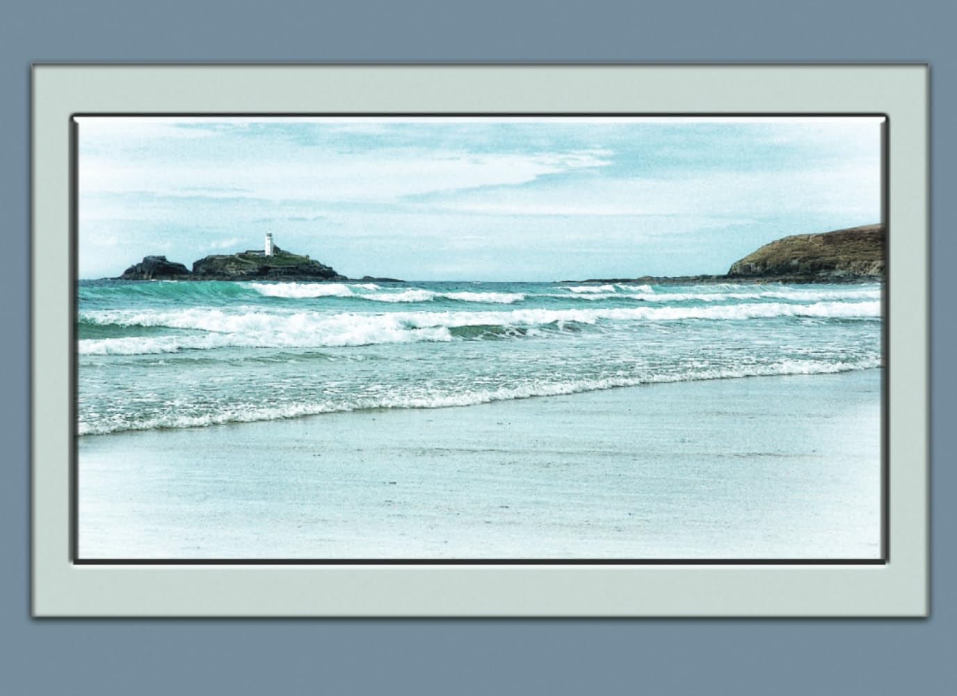 Godrevy Lighthouse, St Ives Bay, Cornwall, Notebook: Notebook, Journal, Gift Book (Places and Landscapes)