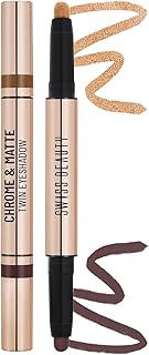 Swiss Beauty Chrome &amp; Matte Twin Eyeshadow Stick | Mix of Matte and Shimmer | Easy to blend, non creasing eyeshadow | 24 H...