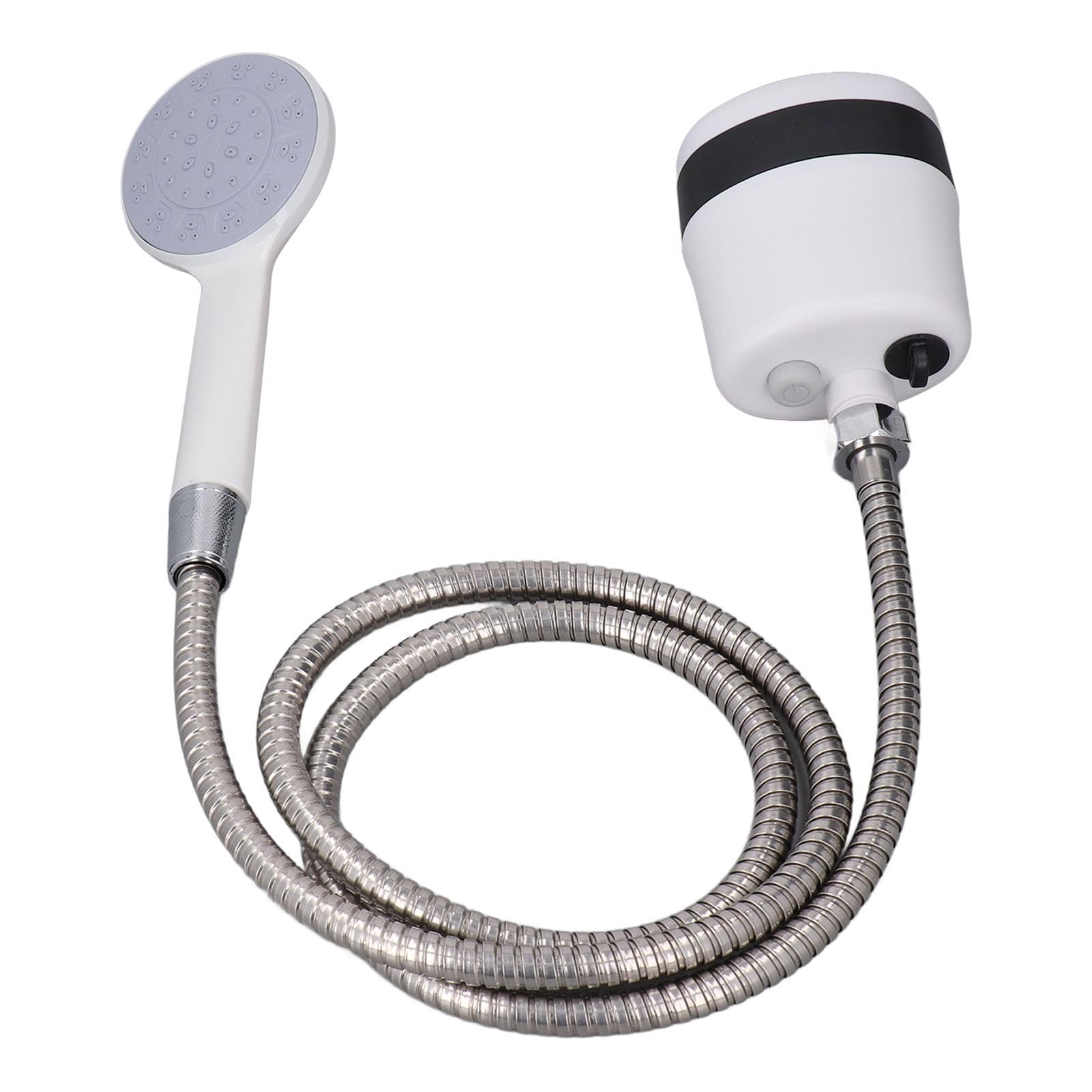 Doccia da campeggio portatile compatta ricaricabile, ricaricabile tramite USB, 2200 mAh, per viaggi, escursionismo