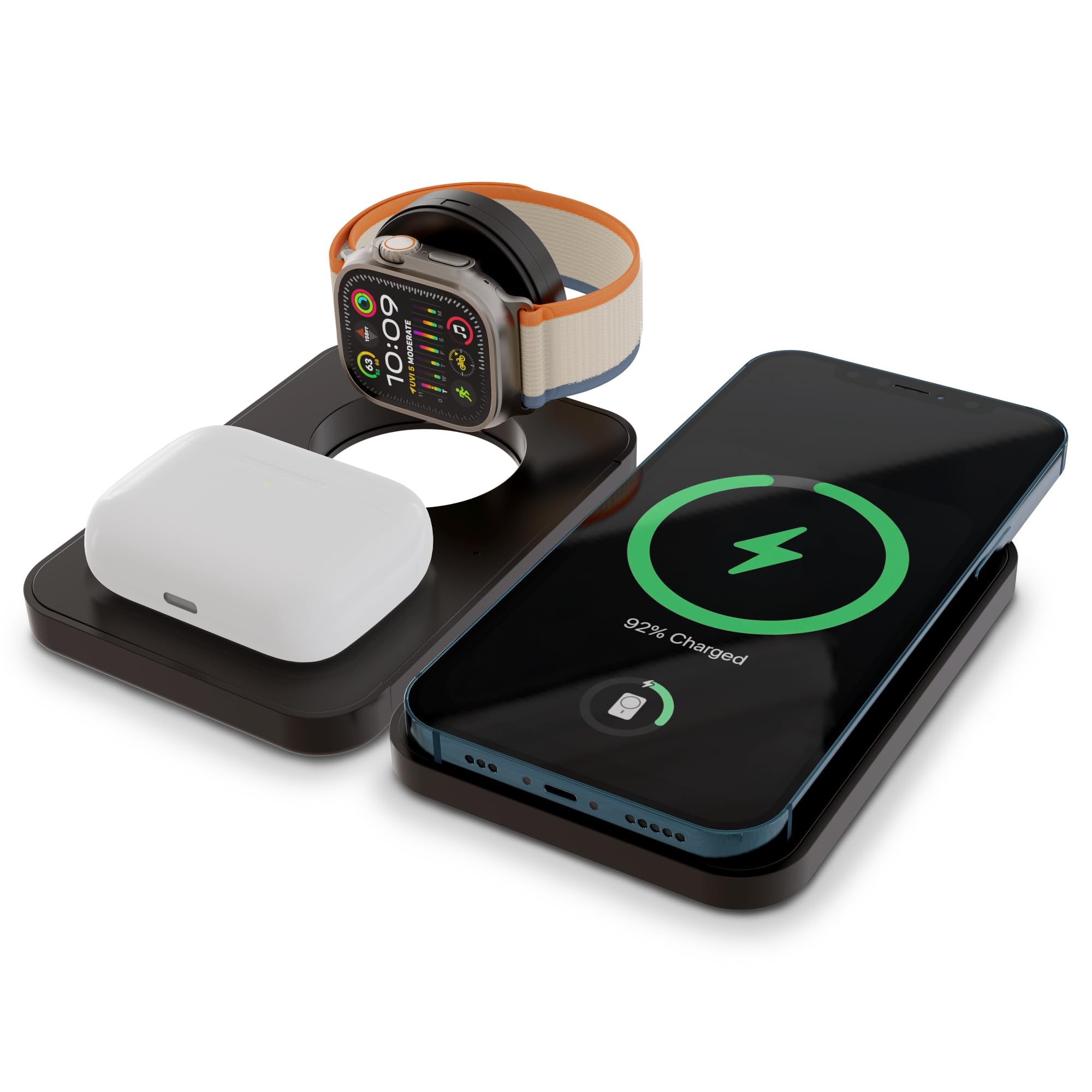 Amazon.com: 3-in-1 Foldable Charging Station for MagSafe iPhone