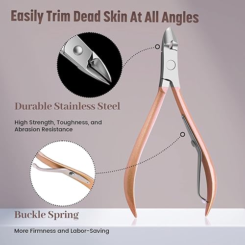 Miniatura 4 de Juego de manicura 26 en 1 kit de manicura profesional kit de pedicura kit de cortaúñas de acero inoxidable kit de cuidado de uñas con estuche de