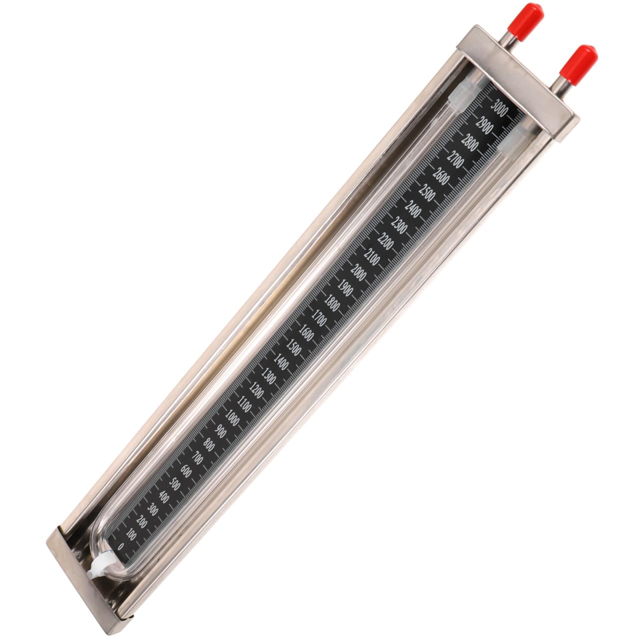 UKCOCO Manómetro de Tubo en U de Acero Inoxidable para Medición Diferencial de Presión en Líneas de Gas Natural 0-3000Pa Compacto para Uso Profesional y Doméstico