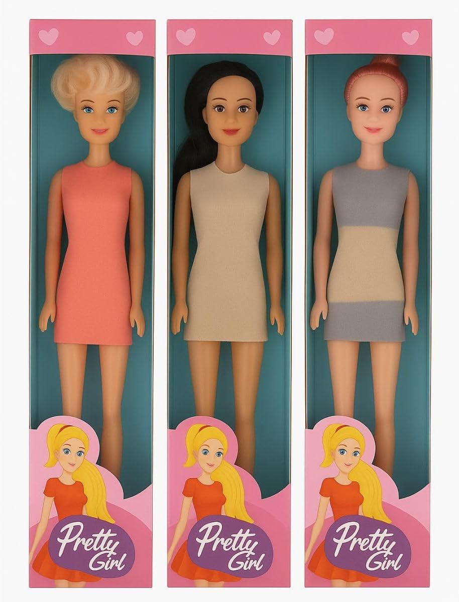 Kit Boneca Amy Pop – Conjunto com 3 Bonecas Diversão Garantida