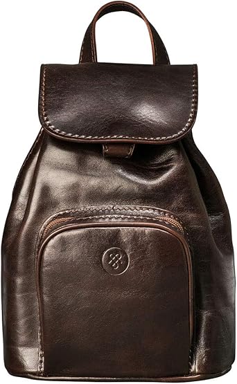 Maxwell Scott - Women's Luxury Classic Leather Small Backpack - Handmade from Italian Full Grain Hides - The Popolo