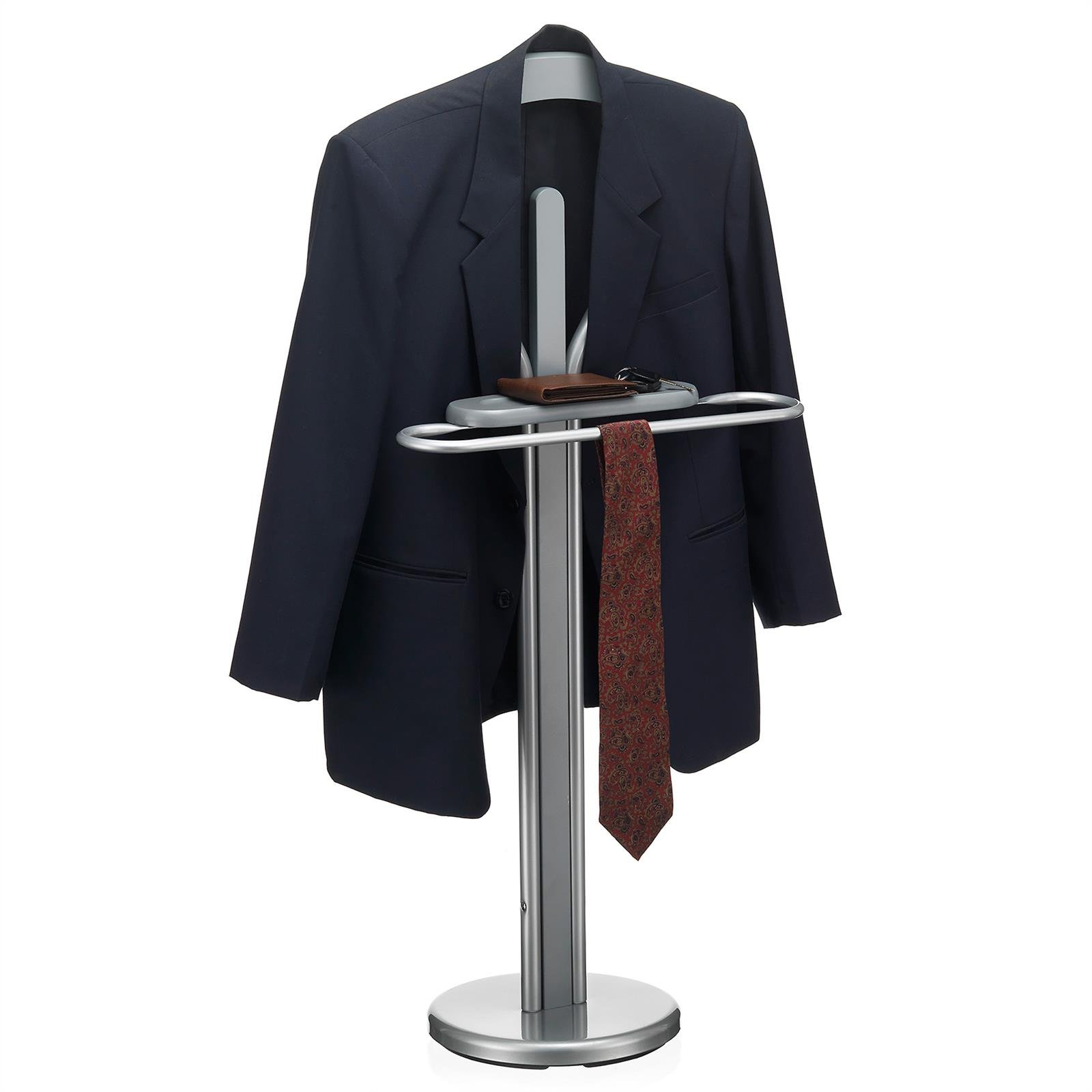IDIMEX Dressboy voor heren, mooie kledingstandaard met broekhanger, praktische kledingbutler met sieradenplank, moderne dressboy in wit IDIMEX Dressboy voor heren, mooie kledingstandaard met broekhanger, praktische kledingbutler met sieradenplank, moderne dressboy in wit