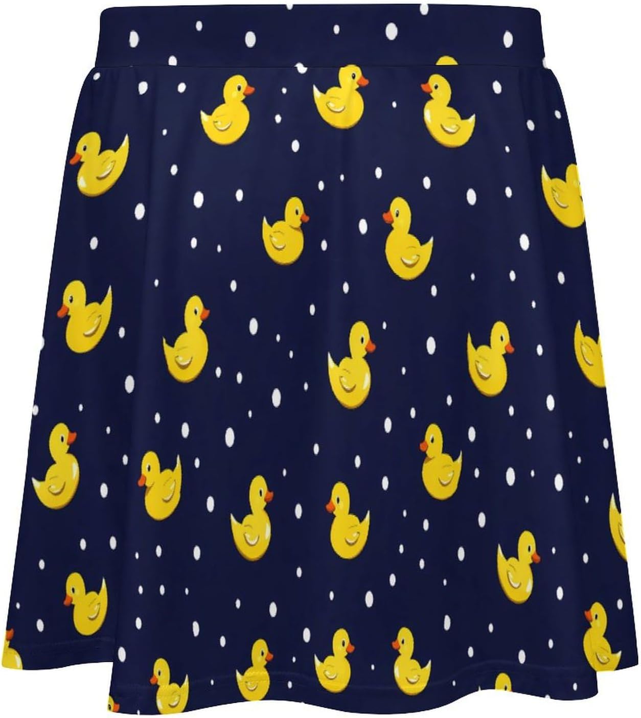 Yellow Rubber Duck Women Tennis Skirt Print Golf Skirts Mini Casual Workout Skorts