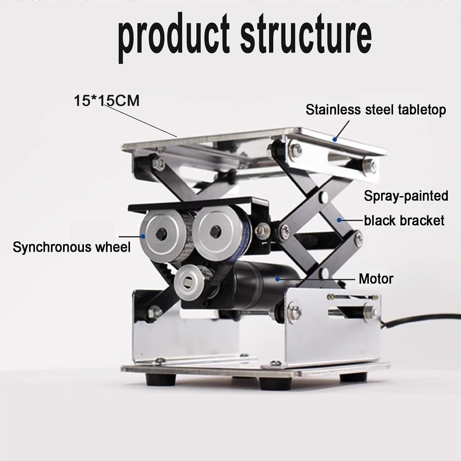 Plataforma Elevadora Pequeña De Acero Inoxidable, Plataforma Elevadora Eléctrica, Capacidad De Carga De 10 Kg, Bajo Nivel De Ruido, Con Control Remoto, Para Laboratorios Escolares, Producción