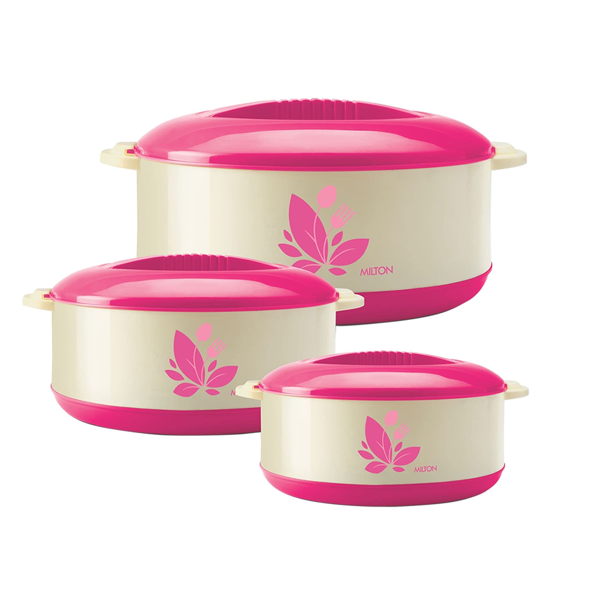 Milton Orchid Jr. Casserole Set - Keeps Food Hot -2