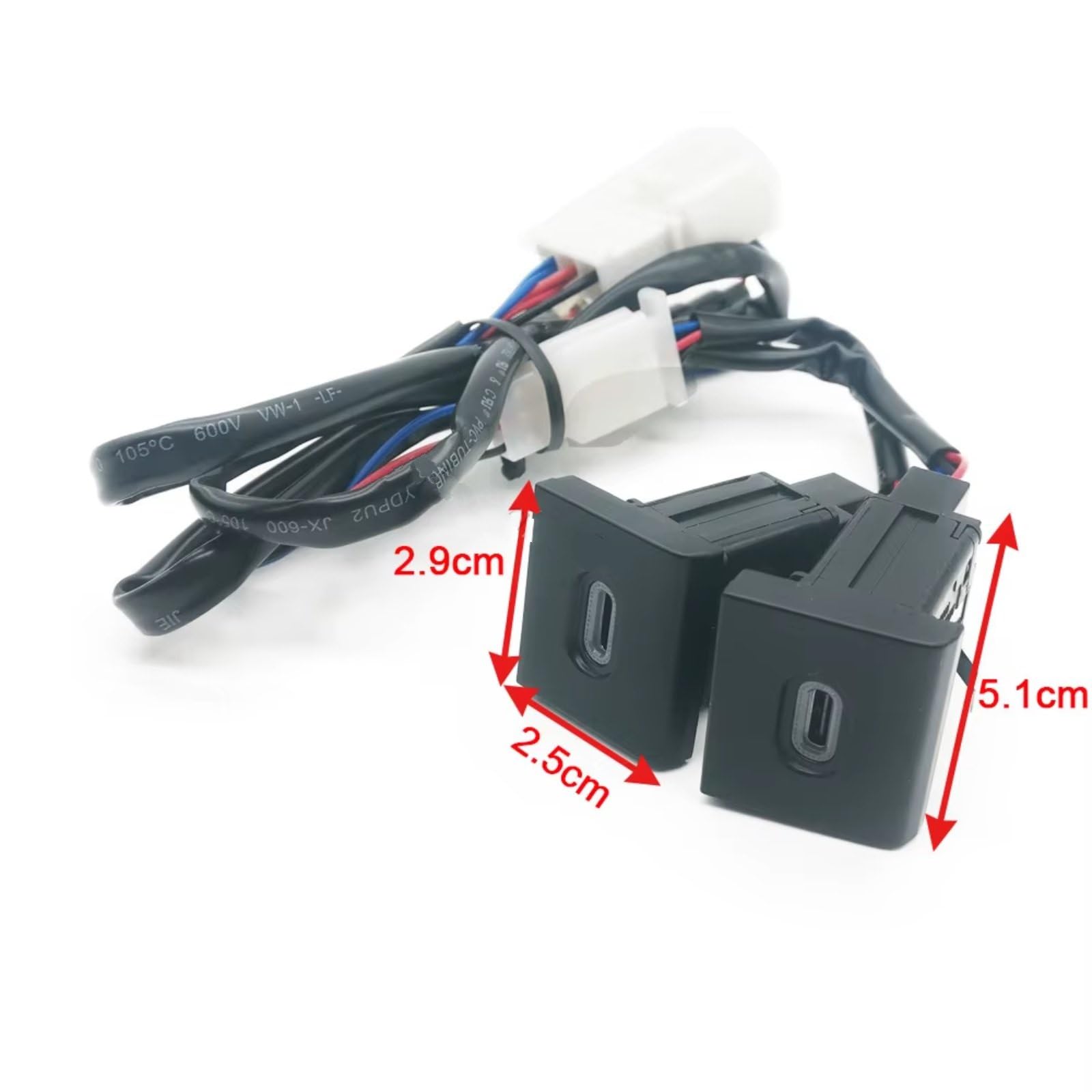 Consola USB Socket AUX Compatible Con VW Para Amarok 2011-2022 Coche Dual Para Tipo C PD Toma De Carga Para Cargador Adaptador Socket Puerto USB