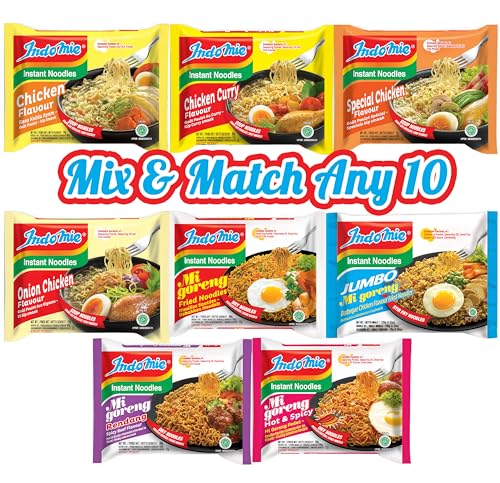 Indomie Noodles Mix & Match Any 10: Create a flavourful Feast - Selection of Over 8 Tempting Options