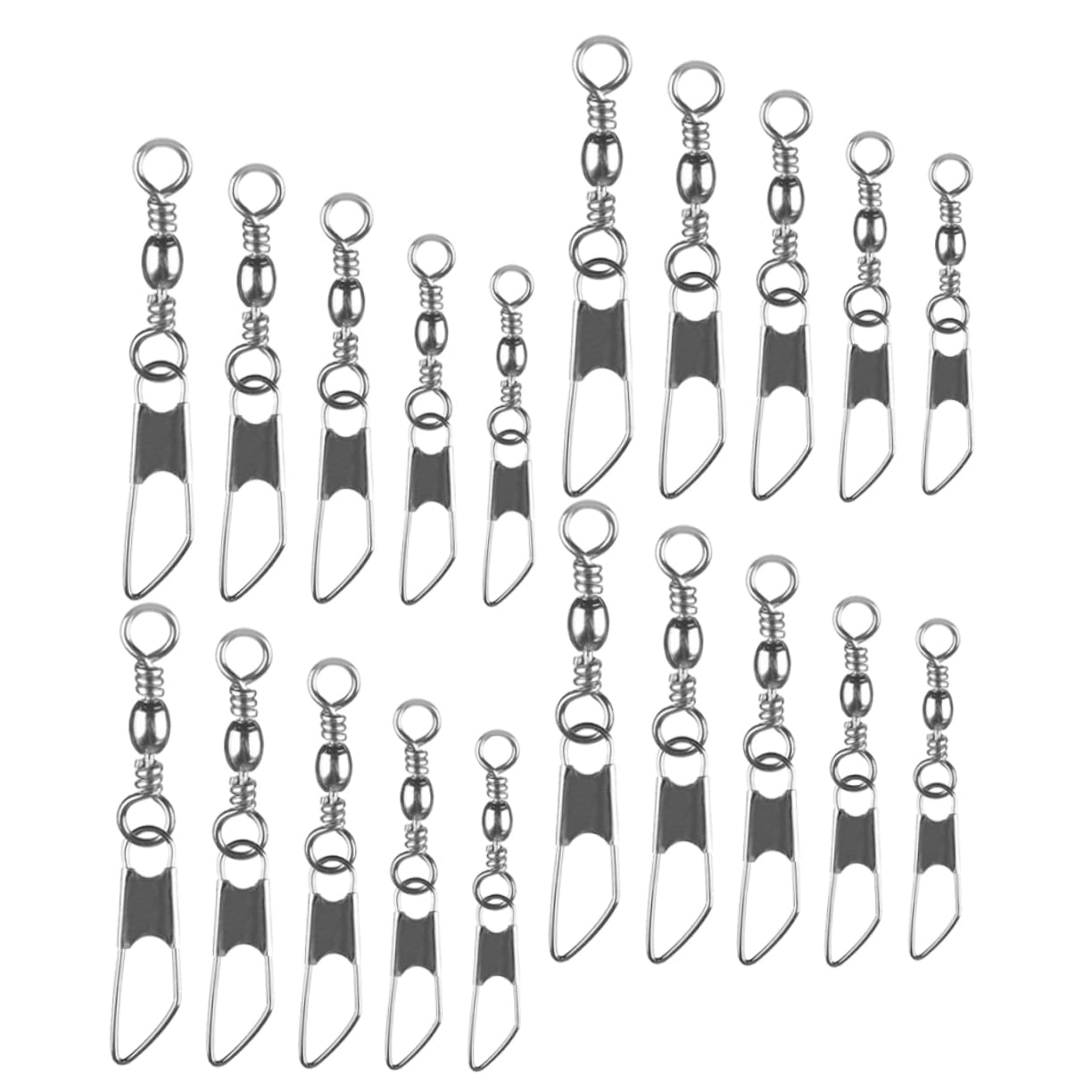 POPETPOP Anzuelos De Pesca con Anilla De Ocho Caracteres Anzuelos para Pesca Rodamientos De Bolas Eslabones Giratorios A Presión Conector De Pesca Anillos Partidos De Pesca Conector