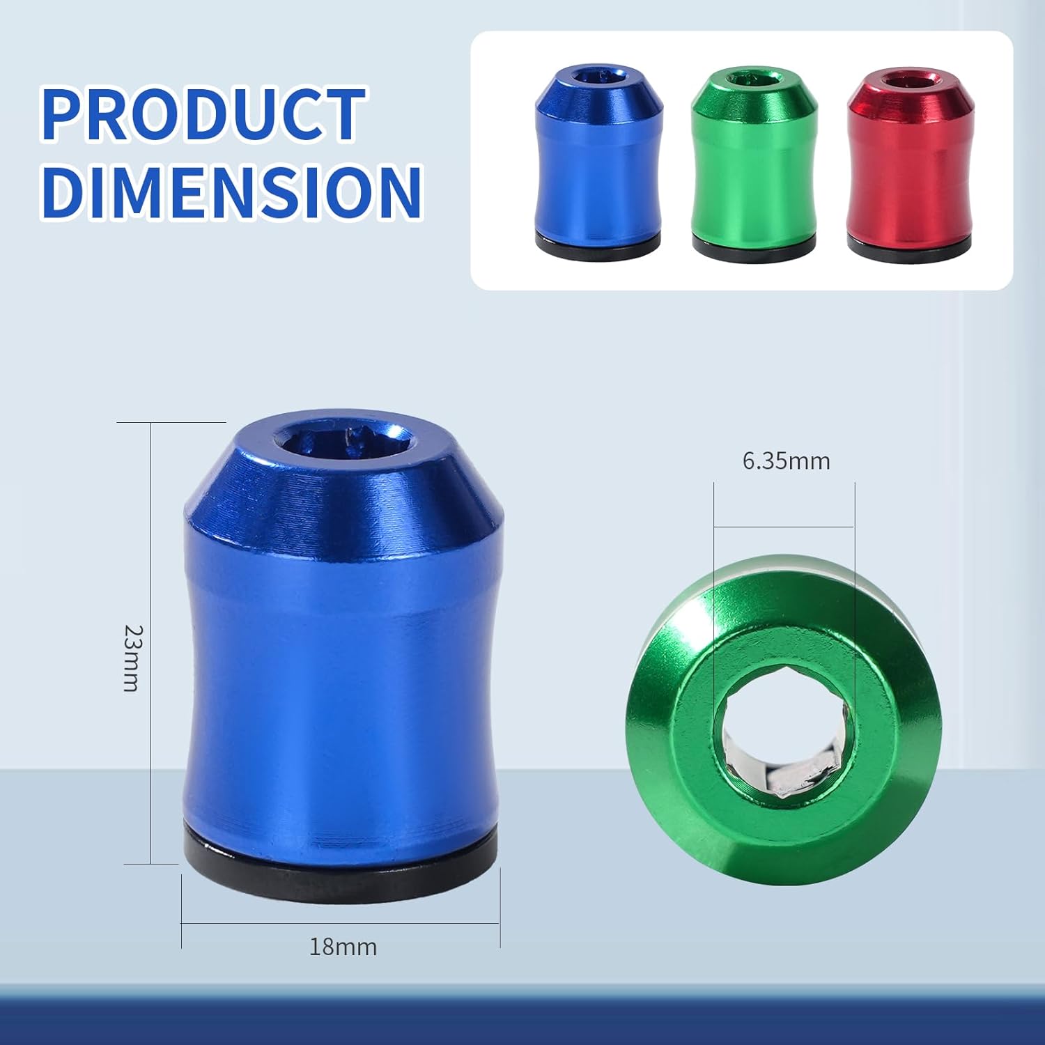 Ultra-Strong Magnetic Screw Ring (3-Pack) - 1/4" Hex Bit Magnetizer for Drill, Impact Driver & Screwdriver | Maximize Grip in Tight Spaces & Overhead Work