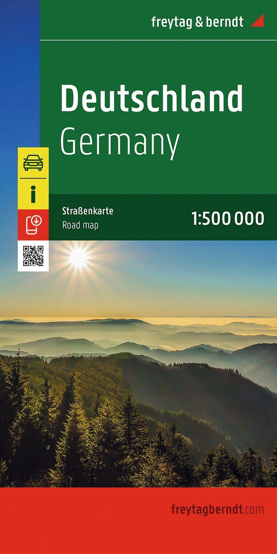 Germany, Road Map 1:500.000: 1:500,000 scale