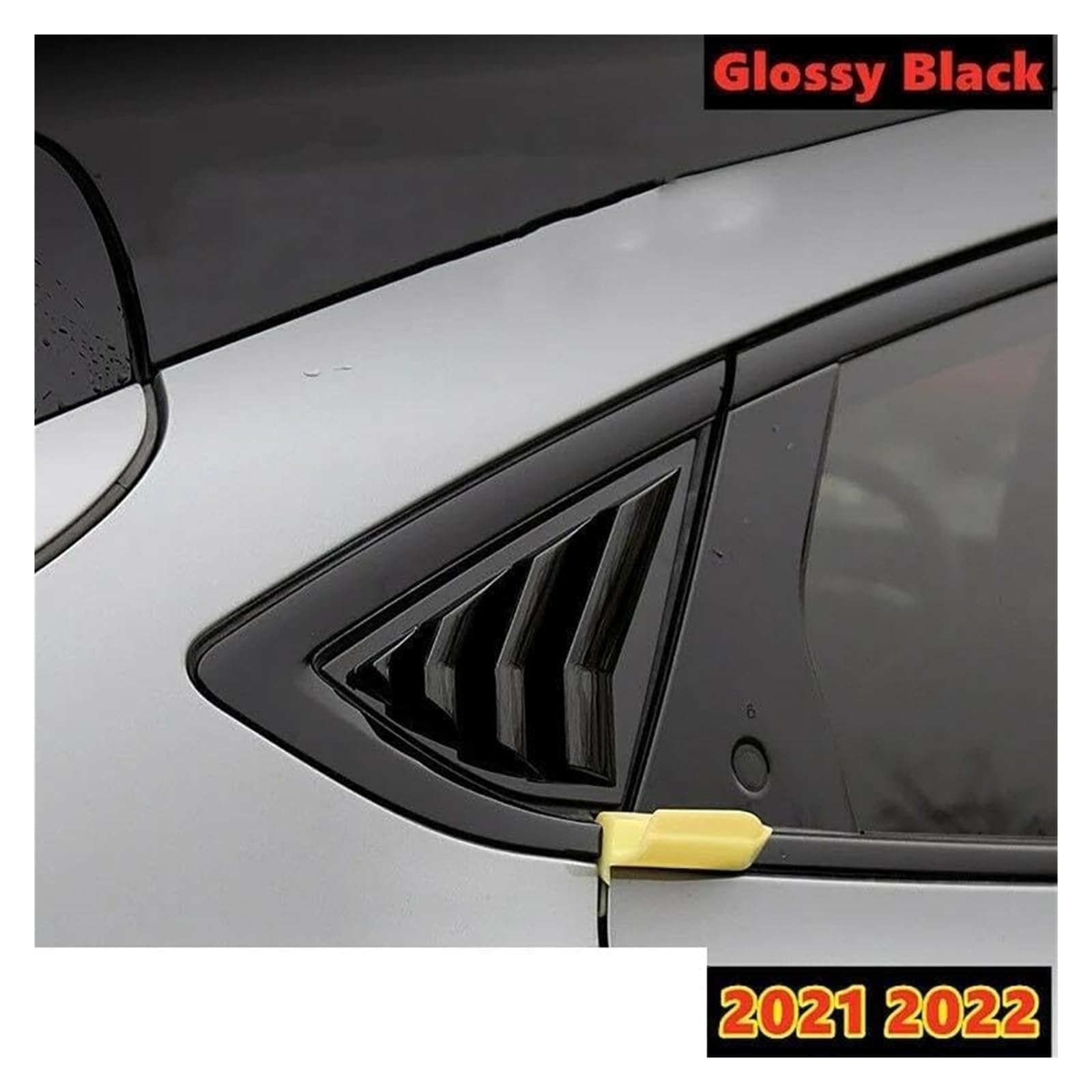 Rear Window Canards Canards 2Pcs Car Rear Side Window Scoop Louvers Cover