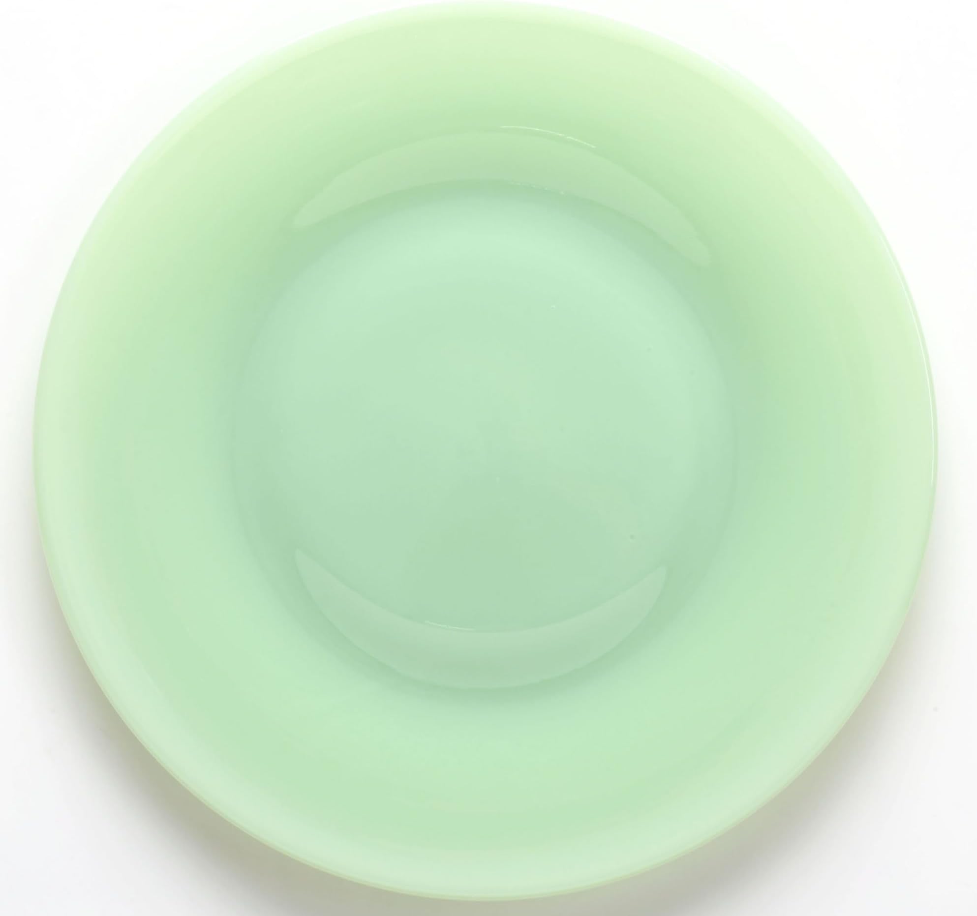 Plain & Simple Pattern - Bread/Salad/Dinner Plate - Mosser Glass (8", Jade)