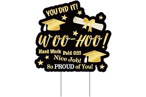 BinaryABC Graduation Yard Sign with Stake