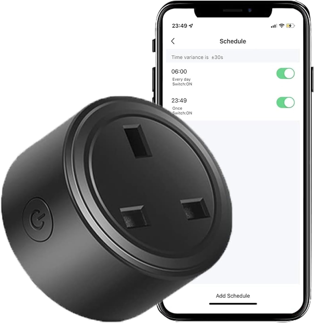 20A Tuya Smart Plug WIFI Wireless Outlet Smart Socket Timing Schedule Power Monitoring Overload Protection Smart Life App Remote Control Works with Alexa and Google Home