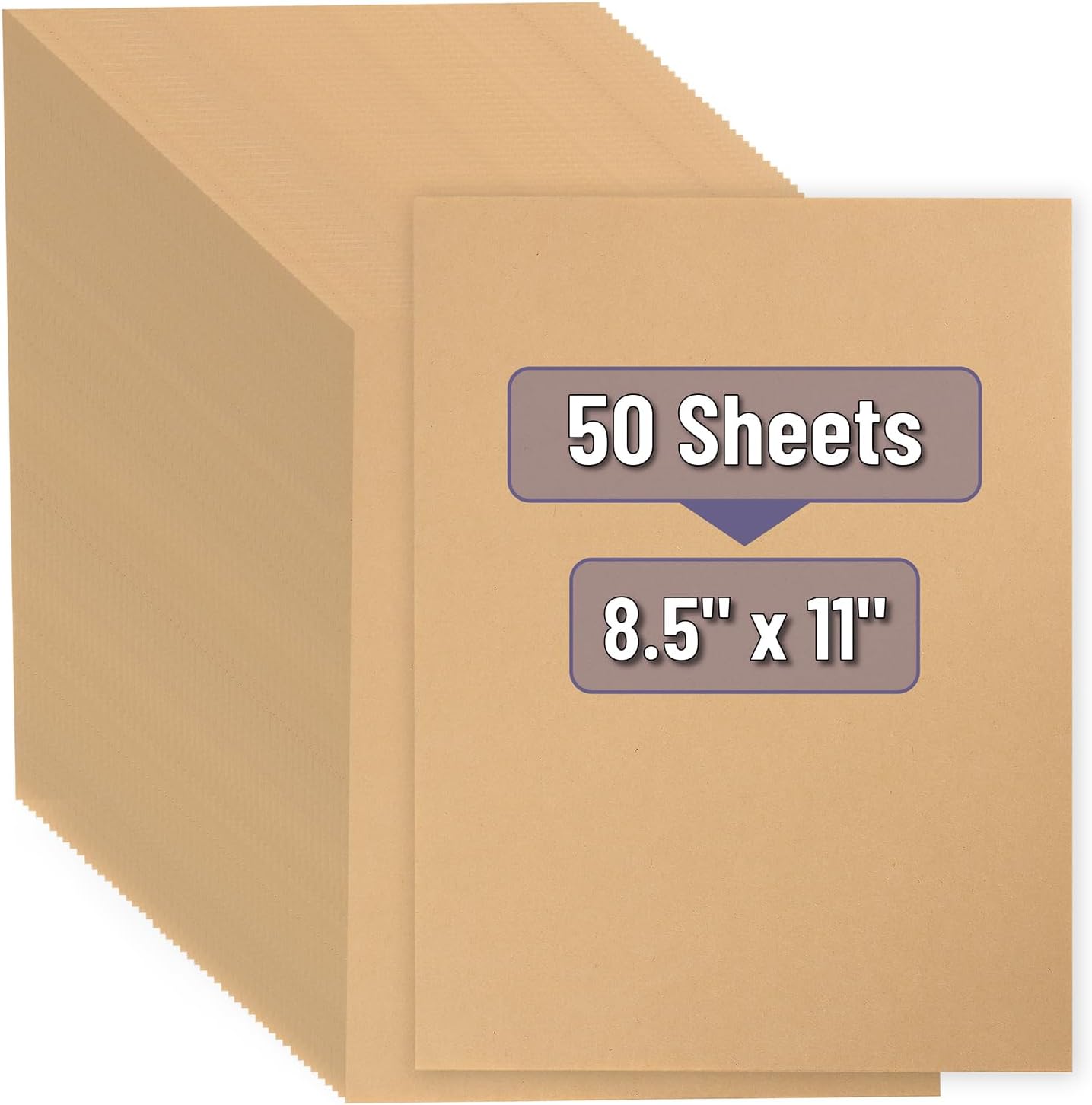 Mr. Pen- Kraft Paper Sheets, 50 Pack, 8.5 x 11, Kraft Paper, Brown Craft Paper, Craft Paper Sheets, Brown Printer Paper, Kraft Stationary Paper
