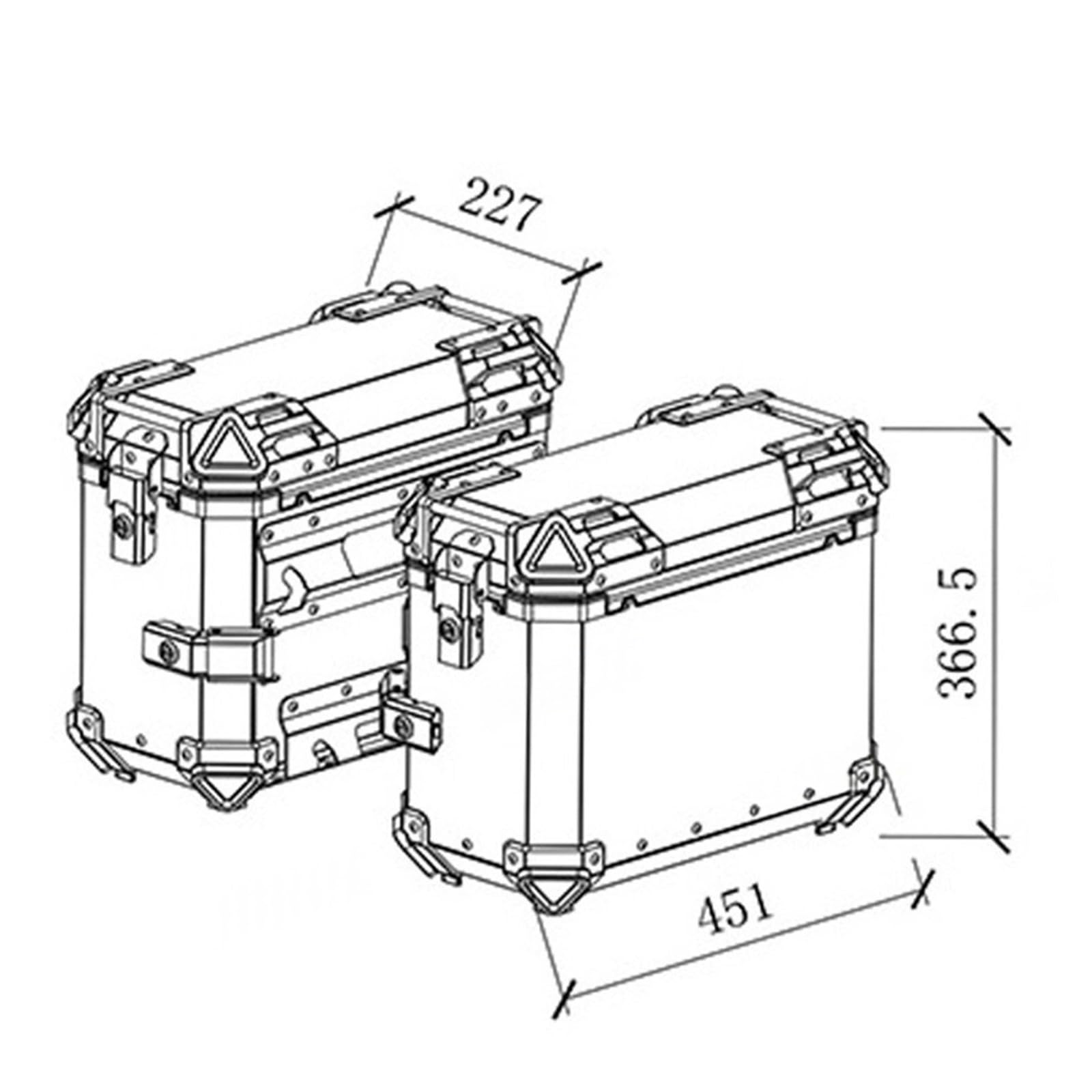 Fodera Baule Moto Rivestimento per baule laterale universale per moto da 38 litri, per riporre i bagagli, per gli attrezzi, per il