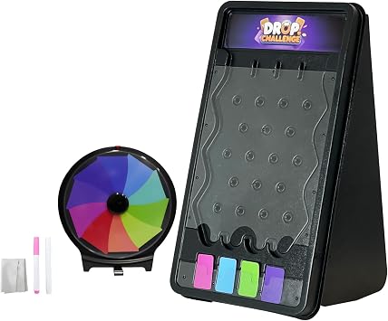 iElyiEsy Prize Wheel & Plinko Board Set, 10" Tabletop Spinner and 14" Drop Game, Trade Shows, Bars, Family Fun Night, DIY Dry Erase Prize Wheel