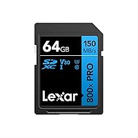 Lexar 800x PRO Scheda SDXC UHS-I 64GB, Lettura Fino a 150MB/s