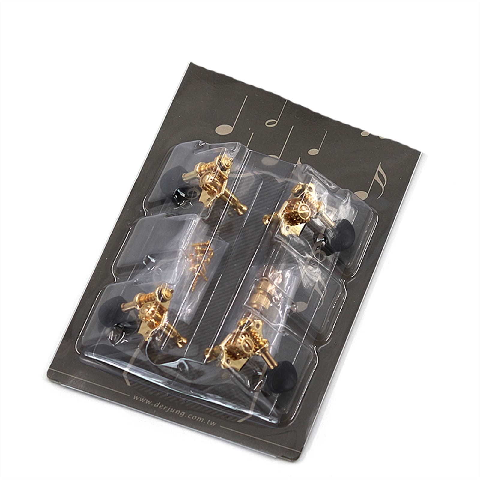 Meccanico accordatore Ukulele Tuning Pegs Pulsante Strings Sintonizzatori Accessori Per Testa Ukulele Parte +4 Viti Alta Qulity Golden