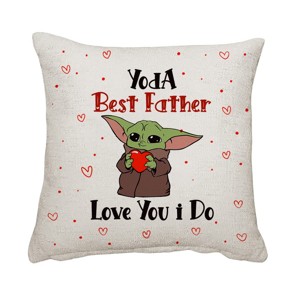 Getagift Fathers Day, Best Dad Birthday, Christmas, papa, Daddy, pop, Home Décor, Linen Throw Pillow/Cushion. (Father, Linen Cushion Cover With Insert)