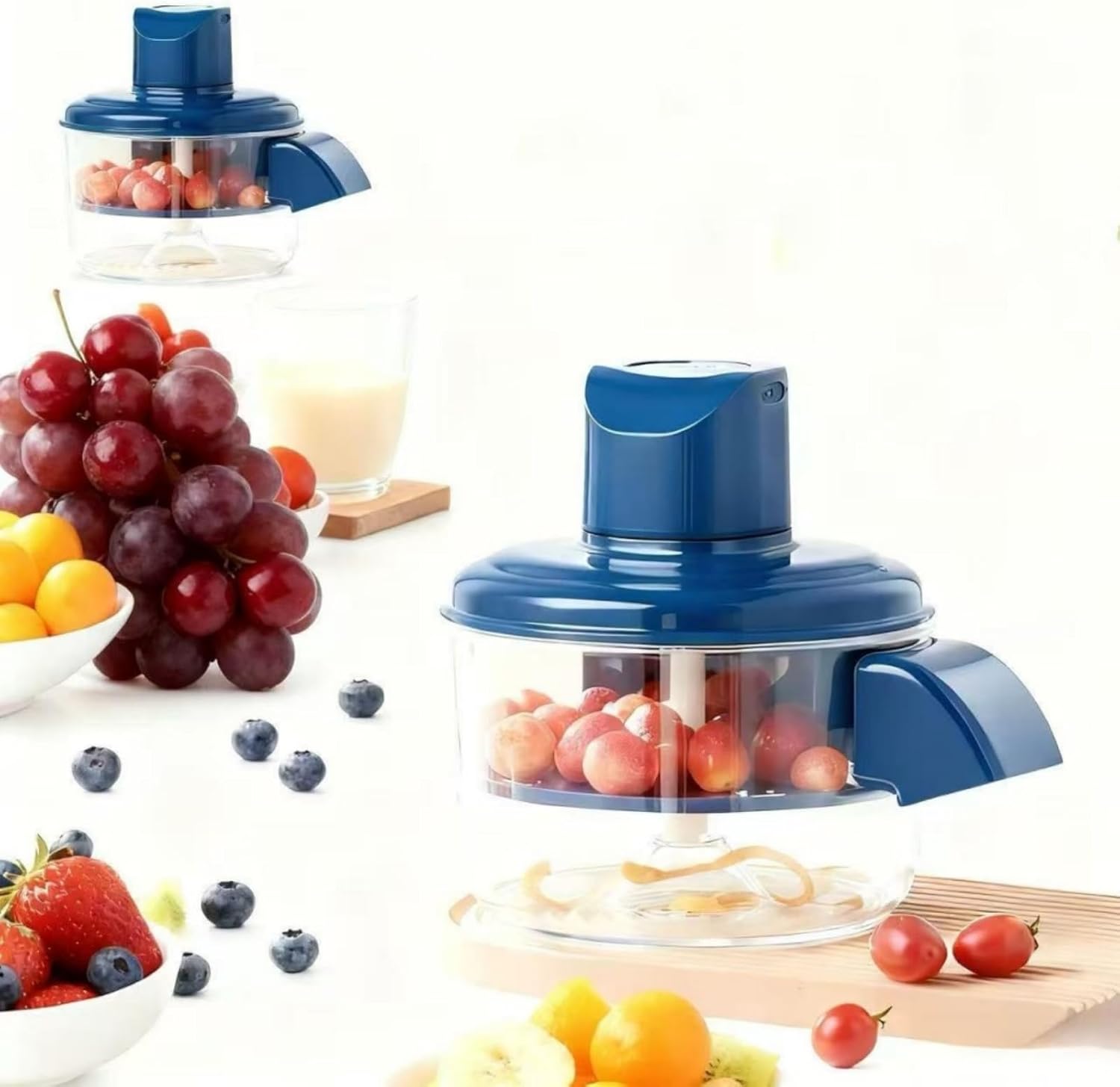 Garlic Peeler 2026 New Grape Peeling Machine, Automatic Vegetable Peeler Efficient and Easy-to-Use Household Kitchen(Blue - 1 Piece)