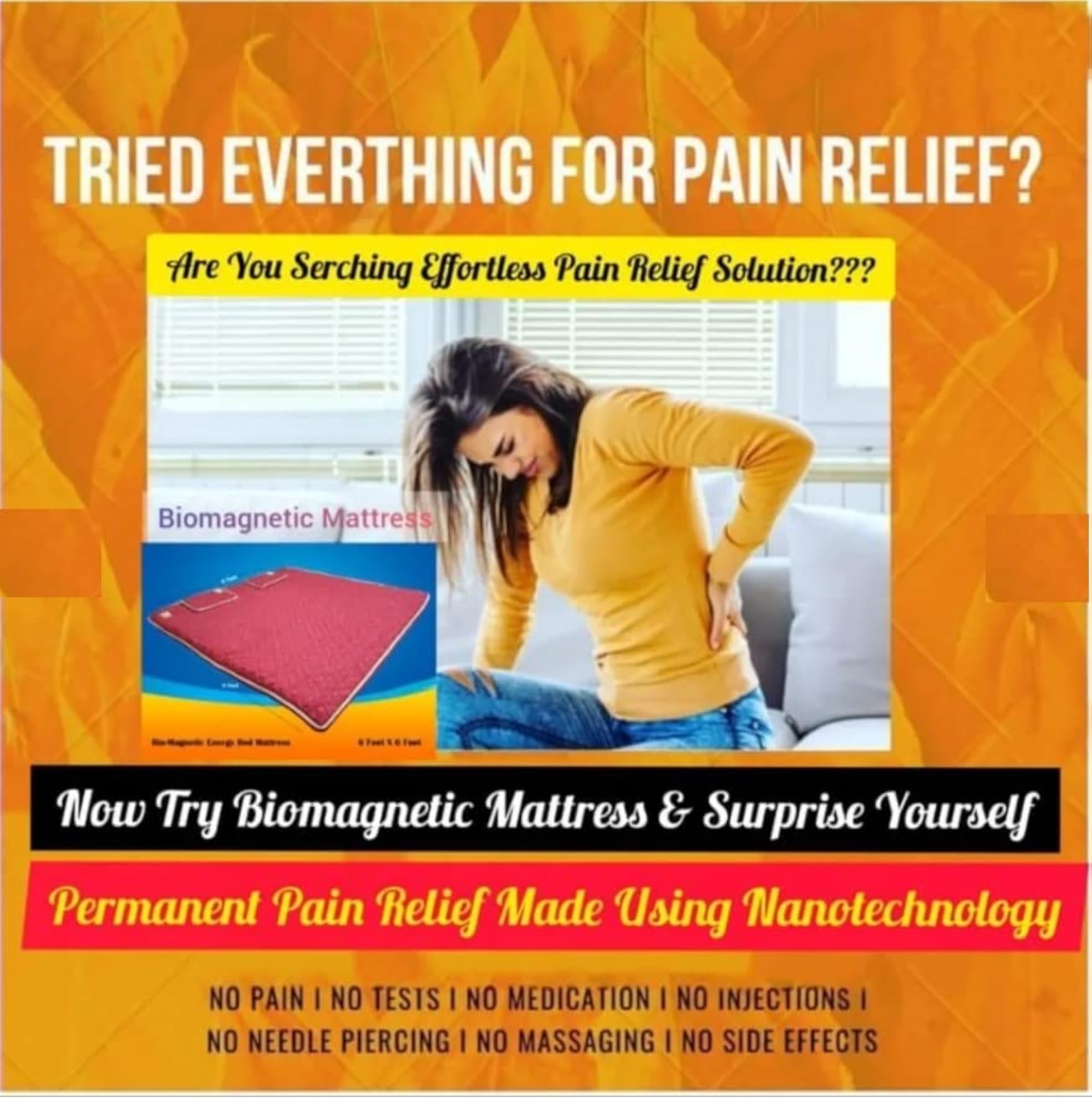 Bio-Magnetic Mattress Cover with Magnetic Therapy