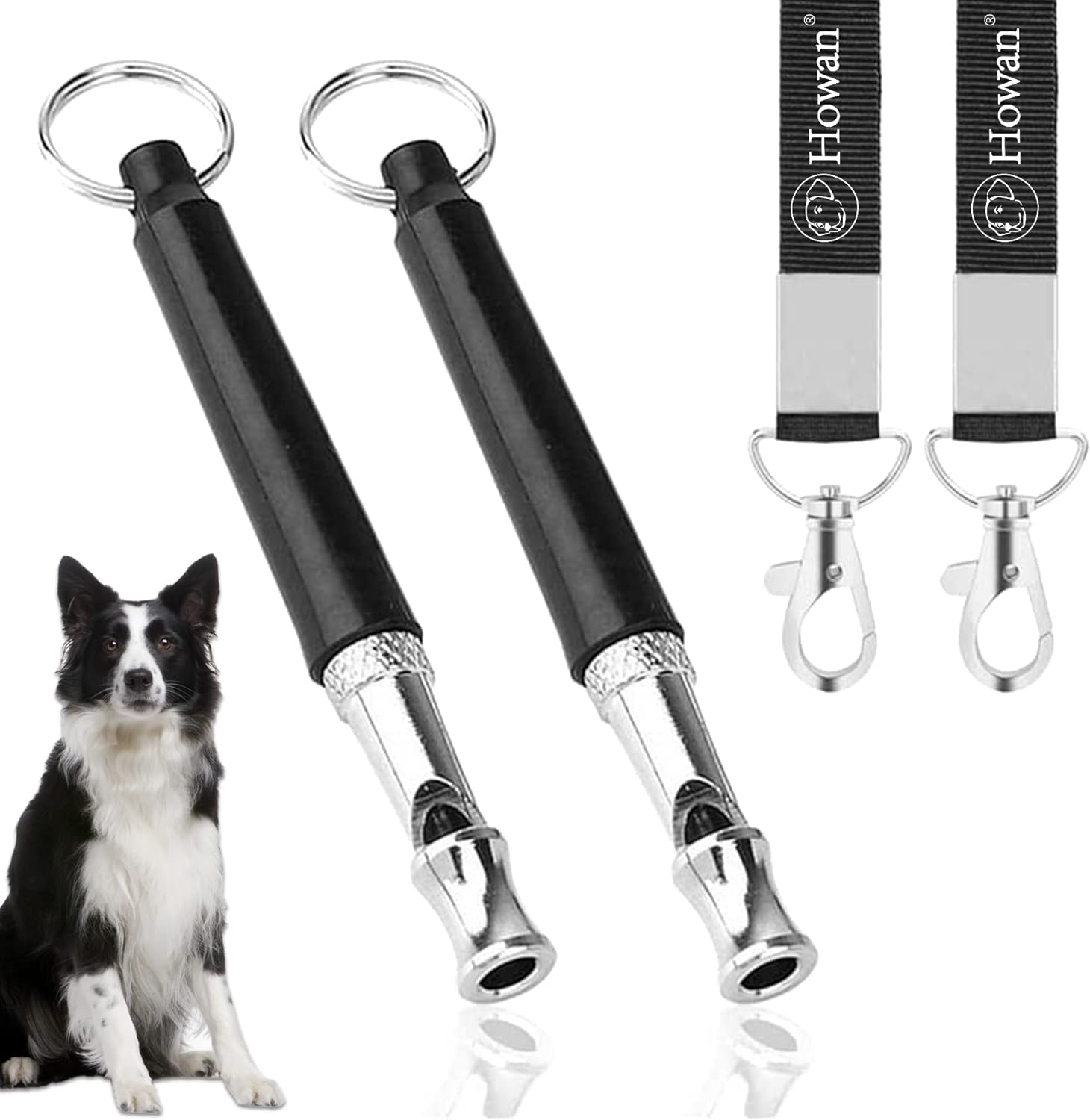 Howan Dog Whistle,Adjustable Pitch for Stop Barking Recall