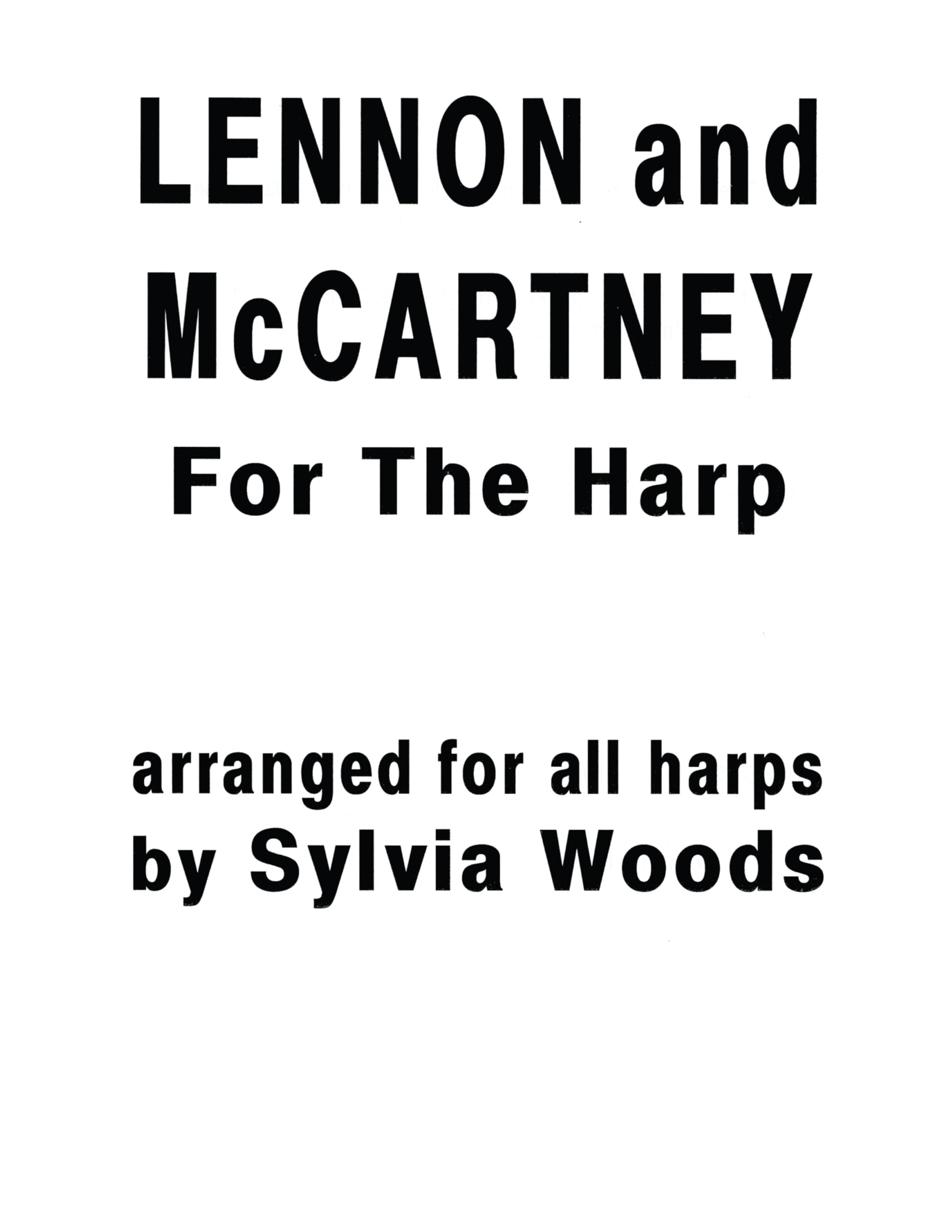 Lennon and McCartney for the Harp
