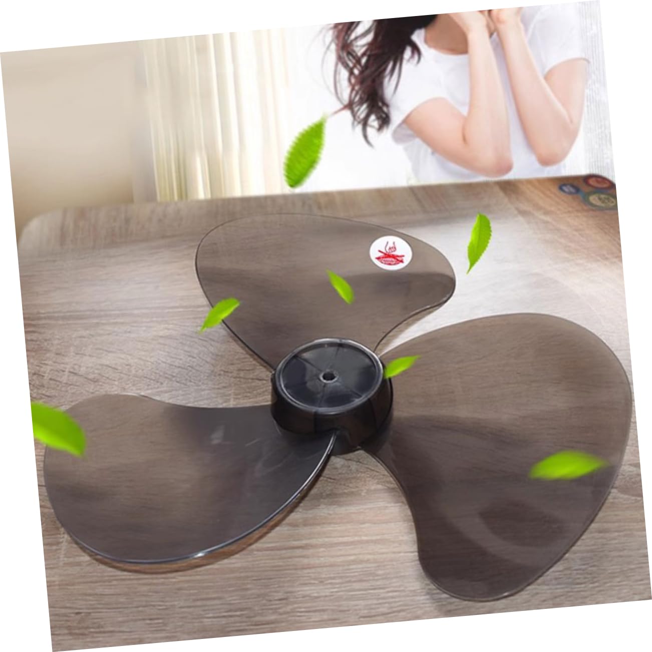PRETYZOOM 2pcs Replacement Fan Blades for Standing Pedestal Floor Table Fans Blade Design Easy to Install and Clean
