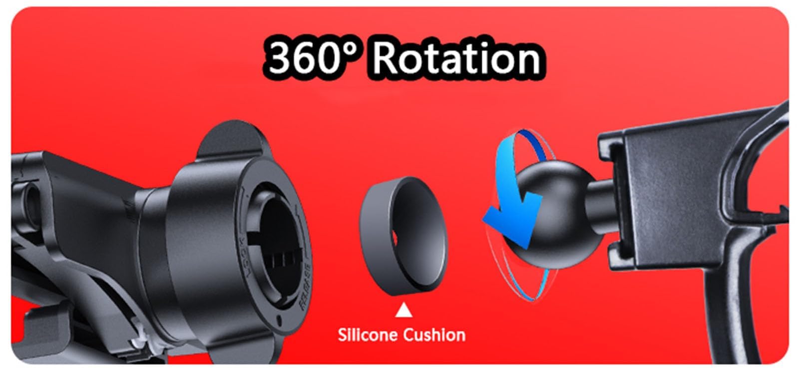 Support Téléphone Voiture Pour Citroën C5 Aircross (2017-2022 Et Après) – Clip Grille D’aération, Réglable 360°, Installation Facile - 4